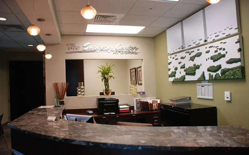 Recepción de The Surgery Center at Doral